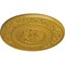 Ekena Millwork Milan Ceiling Medallion, Hand-Painted Iridescent Gold, 47 5/8"OD x 2 3/4"P CM47MIIGS - alternate 3